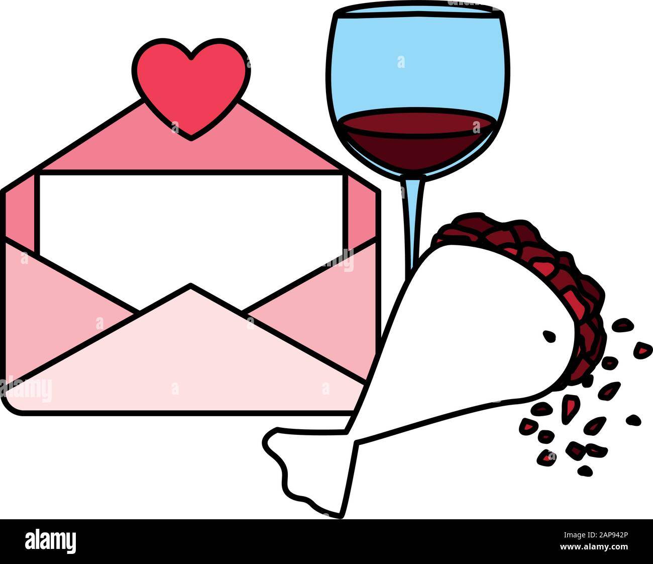 set of icons valentines day vector illustration design Stock Vector ...