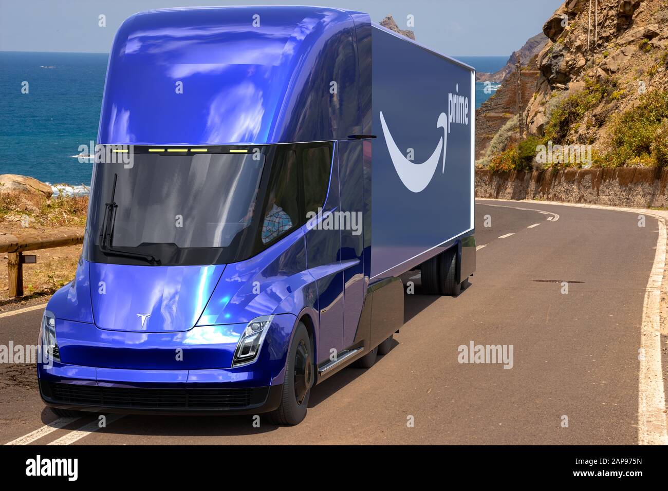 Tesla truck hi-res stock photography and images - Alamy