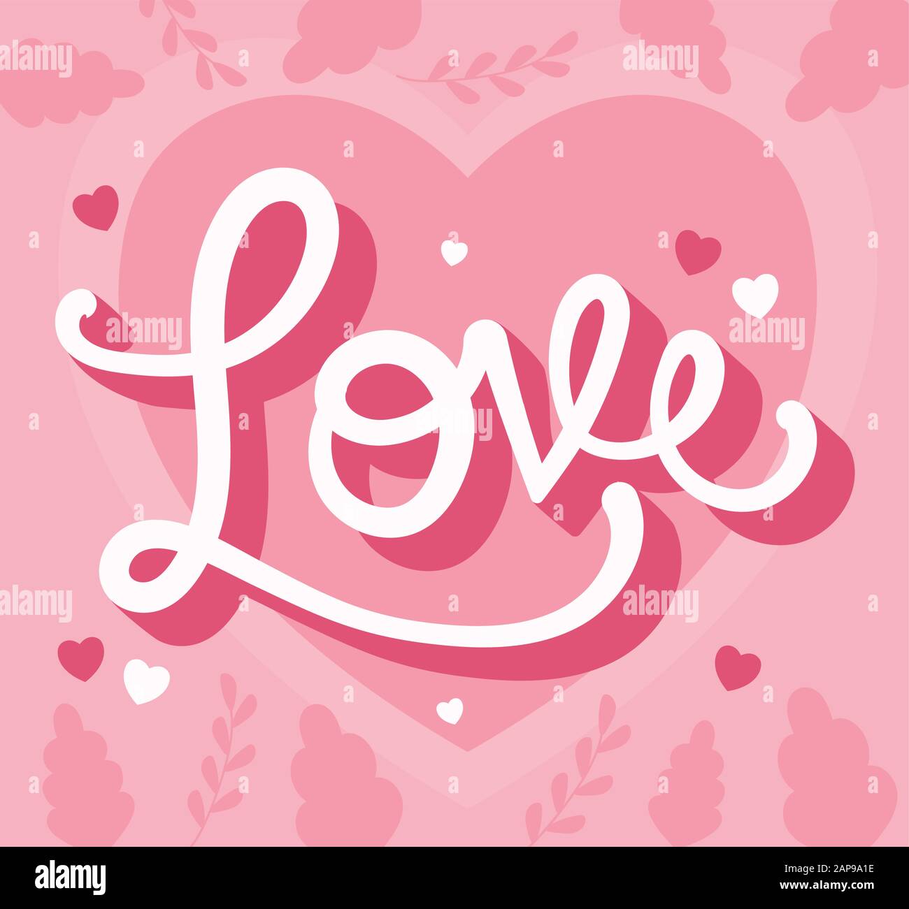 Heart and leaves design of love passion romantic valentines day wedding ...
