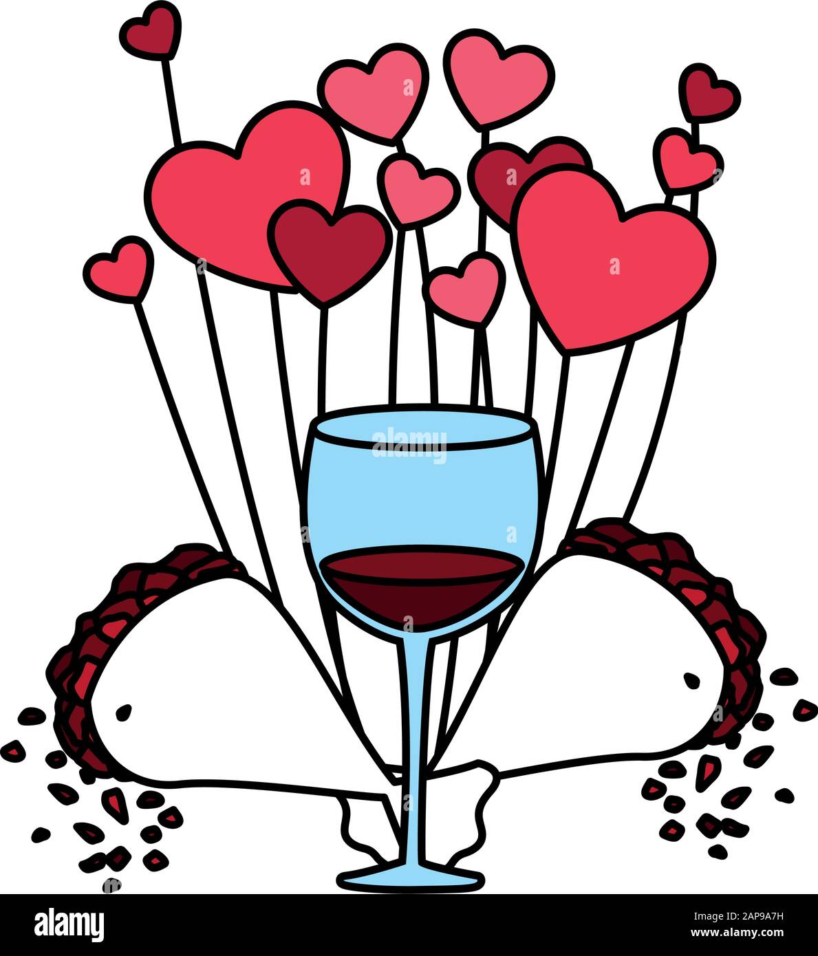 set of icons valentines day vector illustration design Stock Vector ...