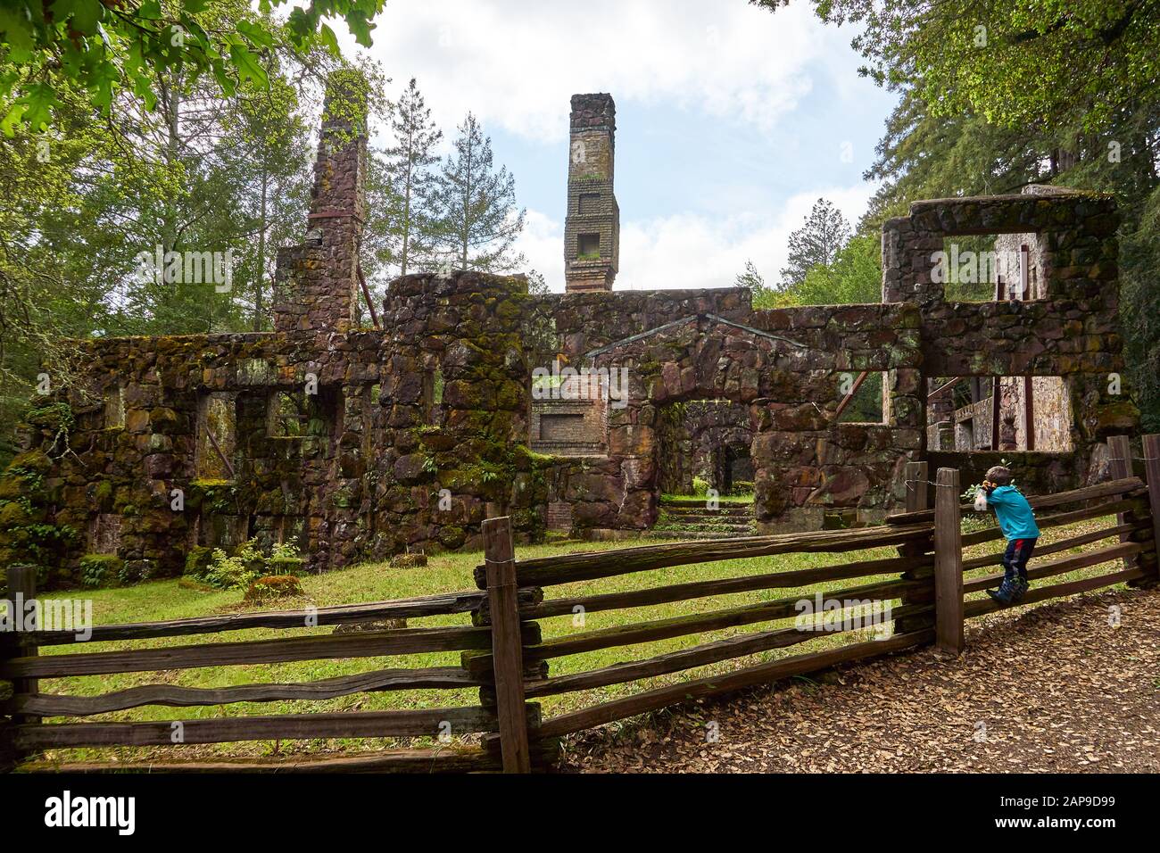 Ruins of the Wolf House at Jack London State Historic