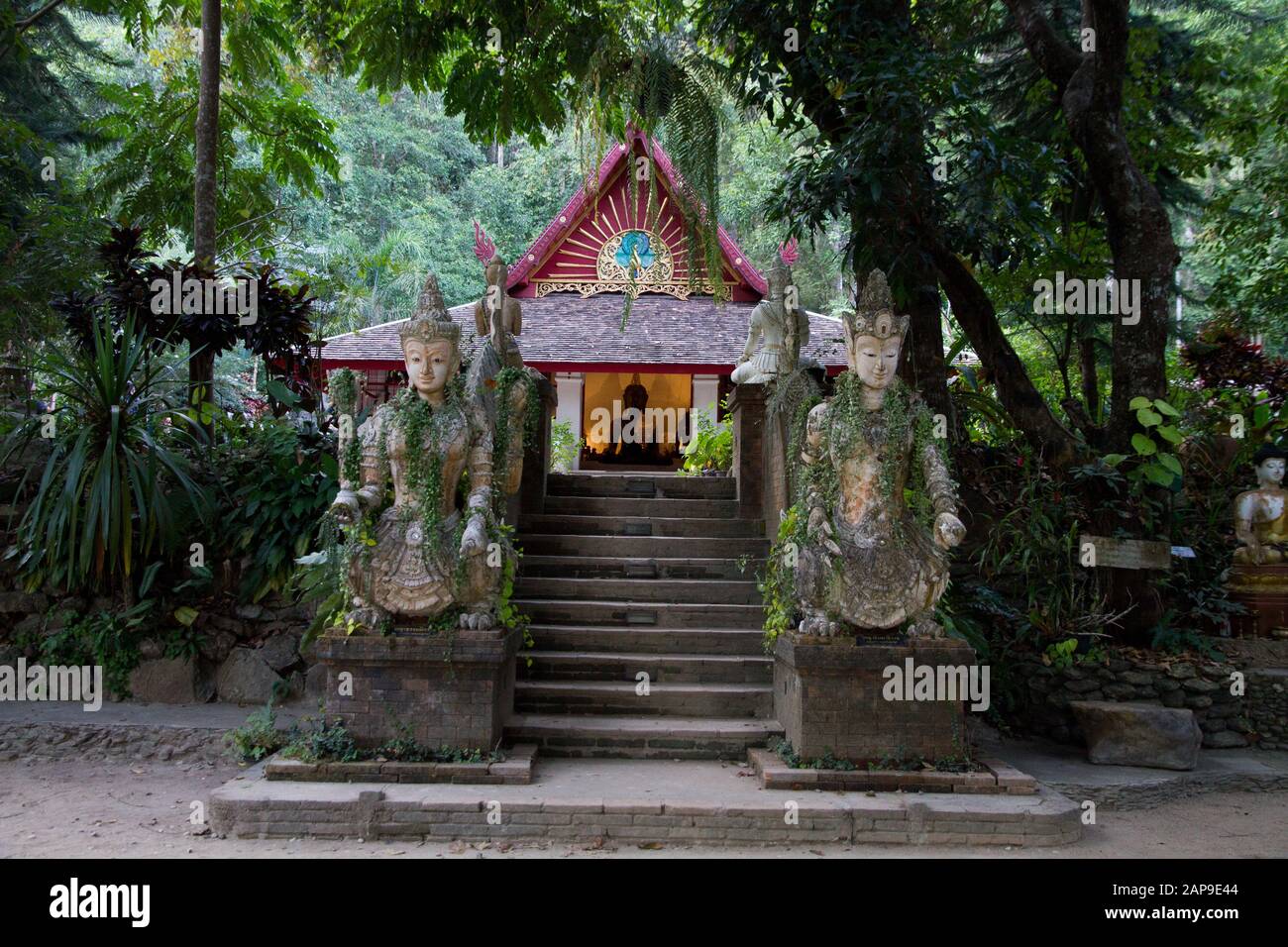 Wat Phra Lat temple area  Temple, Thailand Stock Photo