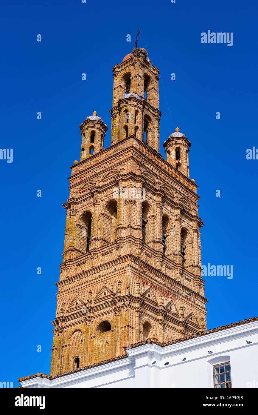 Church of Our Lady of Granada, Llerena, Extremadura in Spain Stock Photo