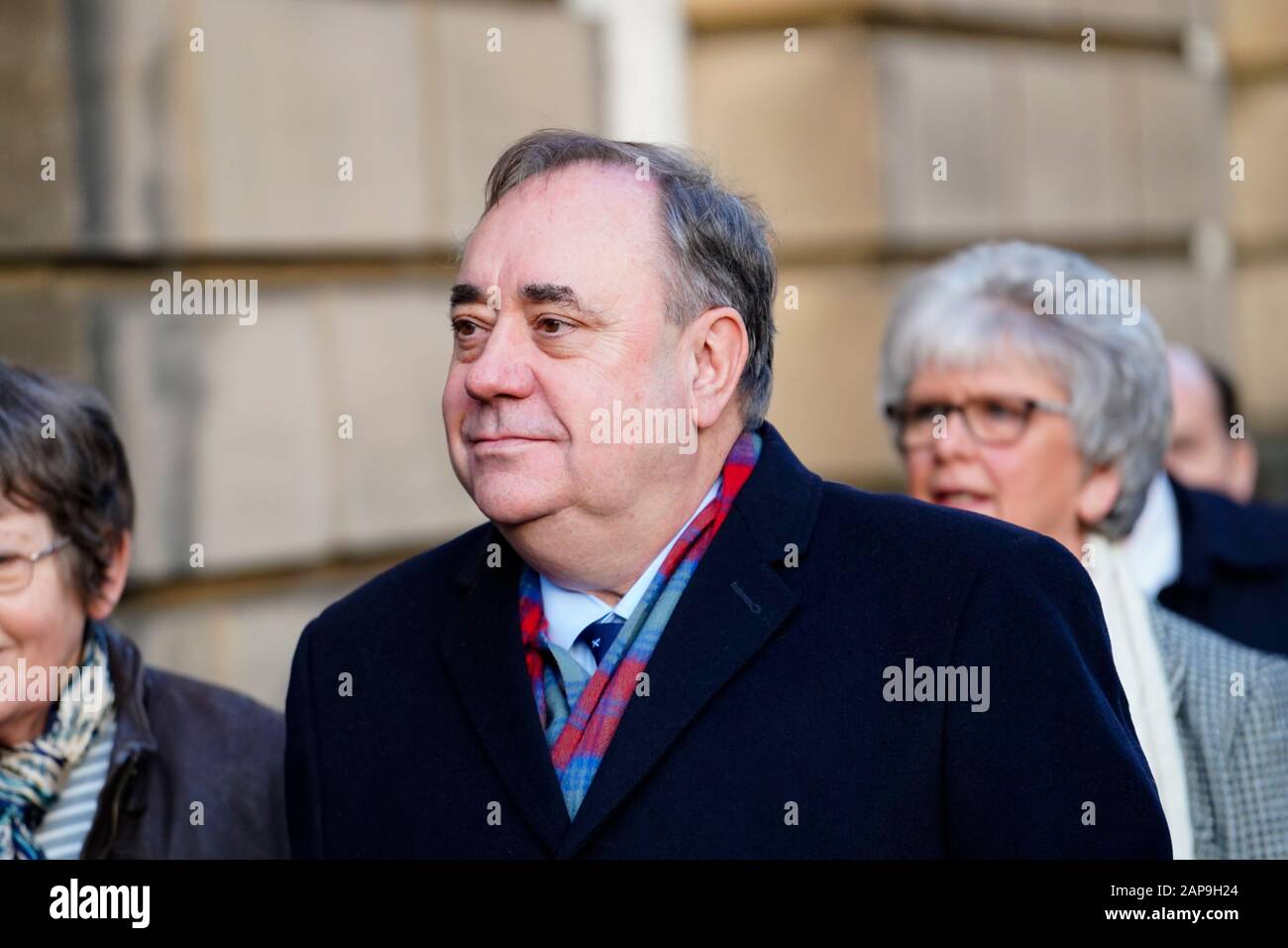 Edinburgh, Scotland, UK. 22 January, 2020. Alex Salmond attends court at High Court in Edinburgh. Iain Masterton/Alamy Live News. Stock Photo