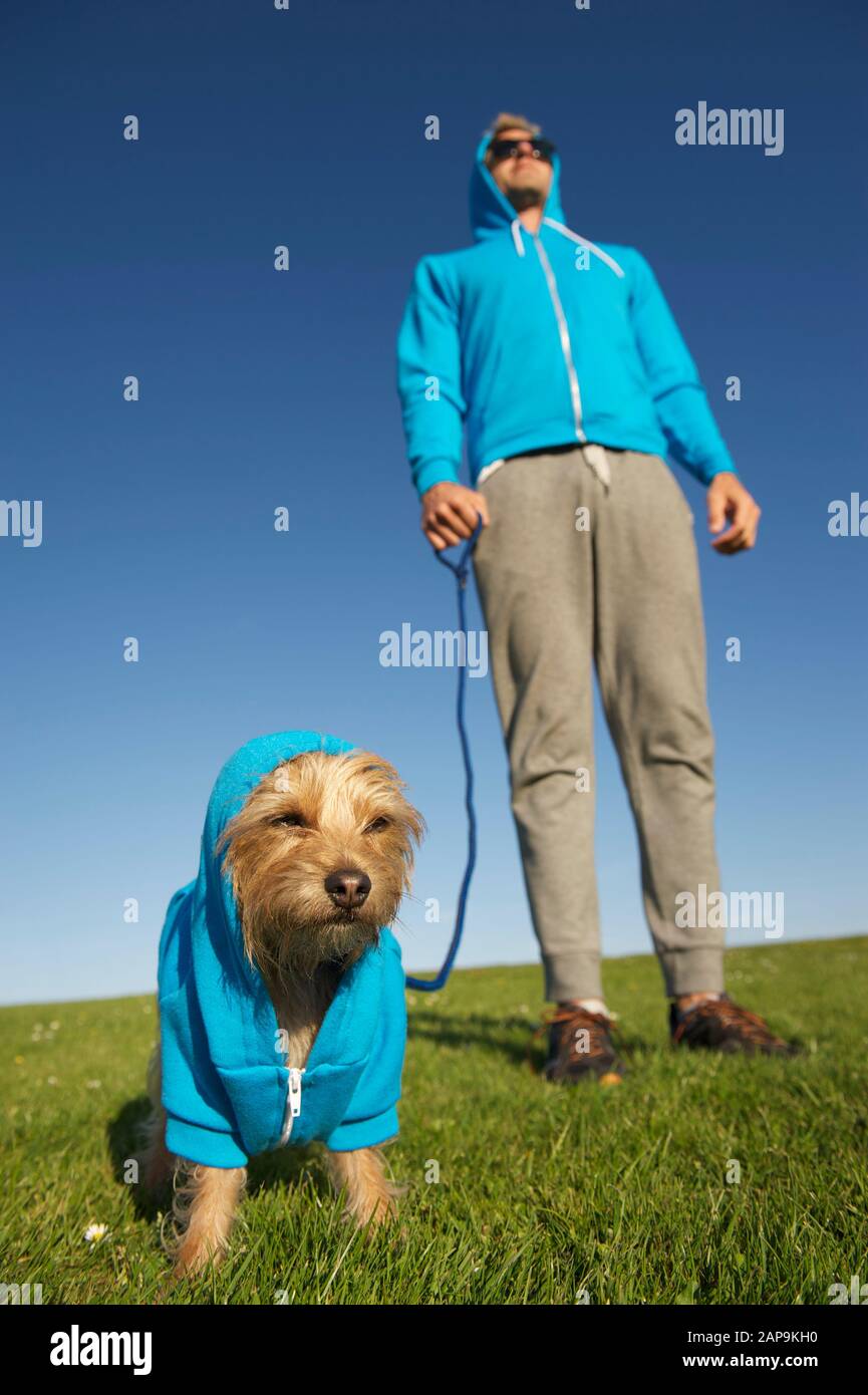 Matching dog owner outfit hires stock photography and images Alamy