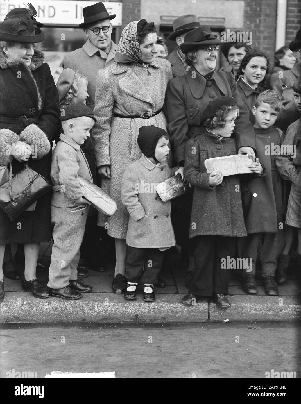 Arrival Sint Nicolaas Scheveningen Date: November 20, 1948 Location: Scheveningen, Zuid-Holland Keywords: ARRIVAL Stock Photo