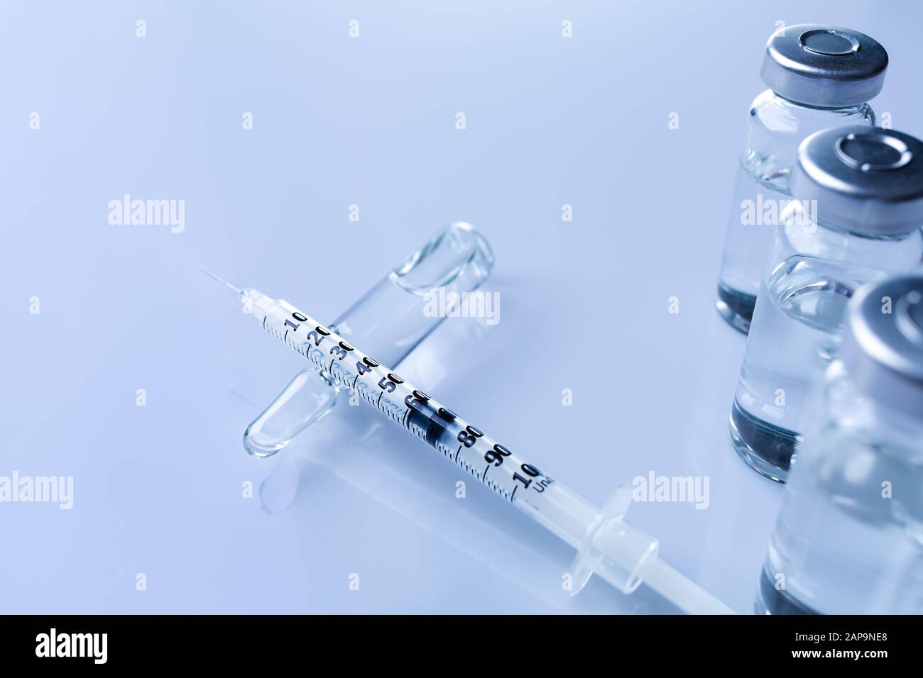 Ampoules, vials, syringe. Medical injection,diseases,health care ...