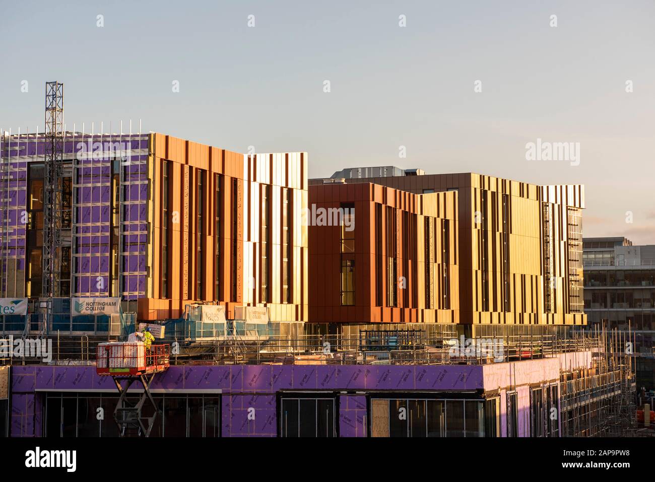Construction of the new Nottingham College Hub in Nottingham City South