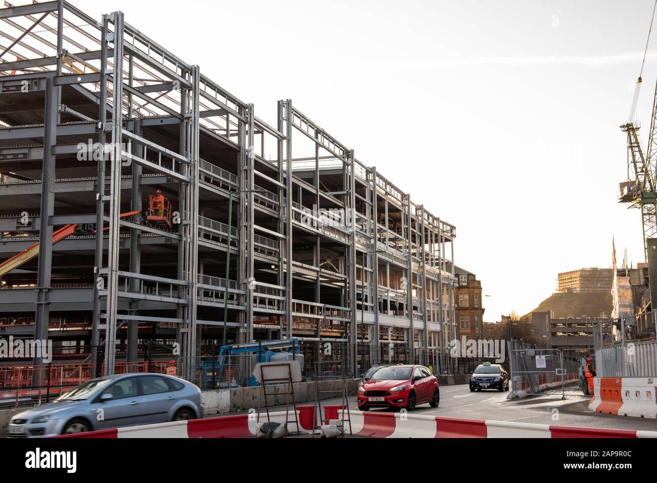 Construction of the new Broadmarsh Car Park in Nottingham City South