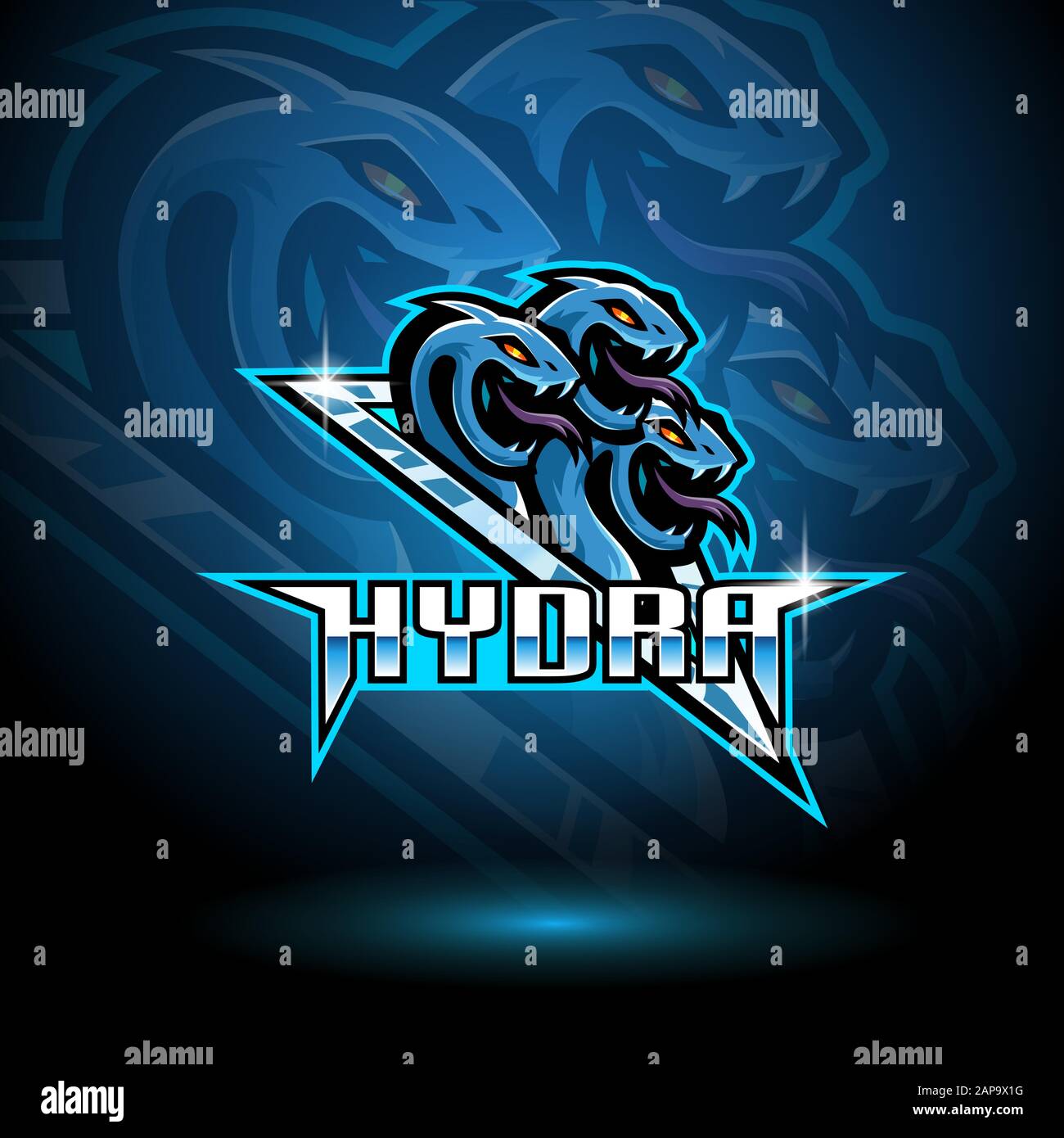 Hydra Sport And Esport Logo  Game logo design, Esports logo, Animal logo