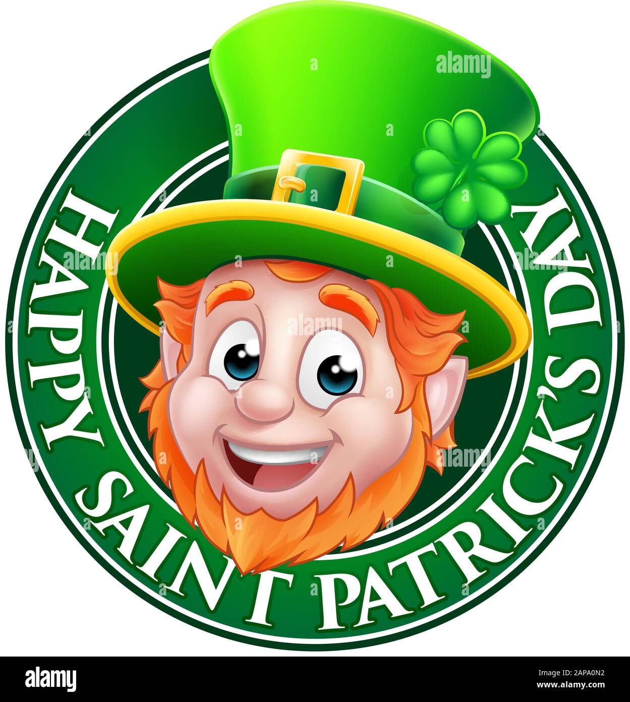 Leprechaun St Patricks Day Cartoon Design Stock Vector Image & Art Alamy