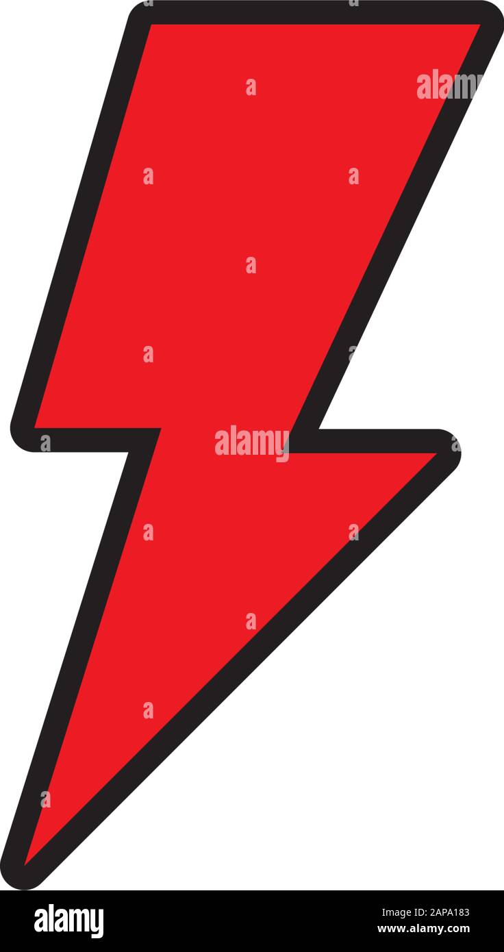 Lightning bolt flash thunderbolt icons vectors Stock Vector Image & Art ...