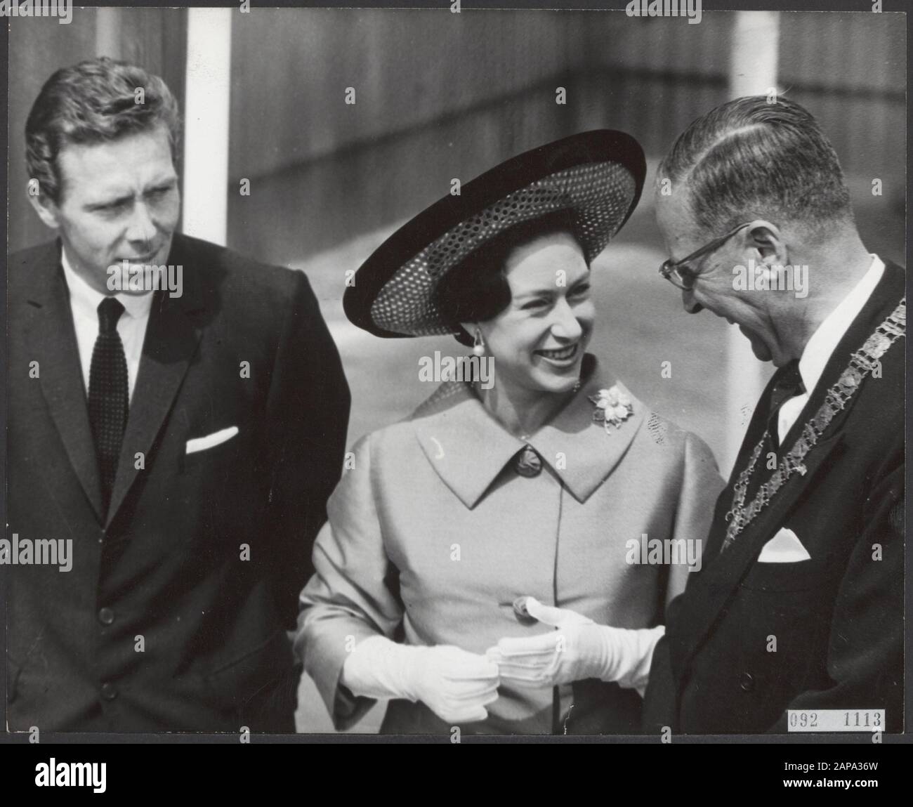 arrivals, princesses, mayors, Hall, Gijs van, Margaret, Princess of Great Britain, Snowdon Lord, Great Britain Date: May 14, 1965 Location: Amsterdam, Great Britain Keywords : arrivals, mayors, princesses Personal name: Hall, Gijs van, Margaret, Princess of Great Britain, Snowdon Lord Stock Photo