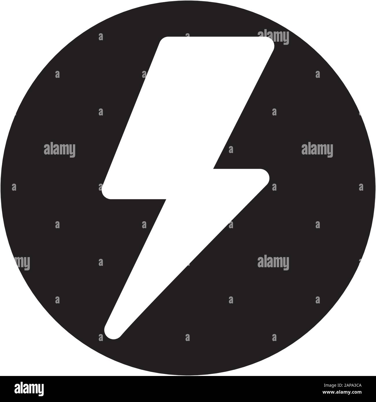 Lightning bolt flash thunderbolt icons vectors Stock Vector