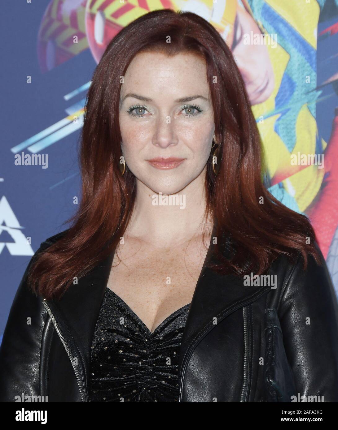 Los Angeles, USA. 21st Jan, 2020. Annie Wersching arrives at the Cirque Du Soleil VOLTA Los Angeles Premiere held at the Dodger Statdium in Los Angeles, CA on Tuesday, ?January 21, 2020. (Photo By Sthanlee B. Mirador/Sipa USA) Credit: Sipa USA/Alamy Live News Stock Photo