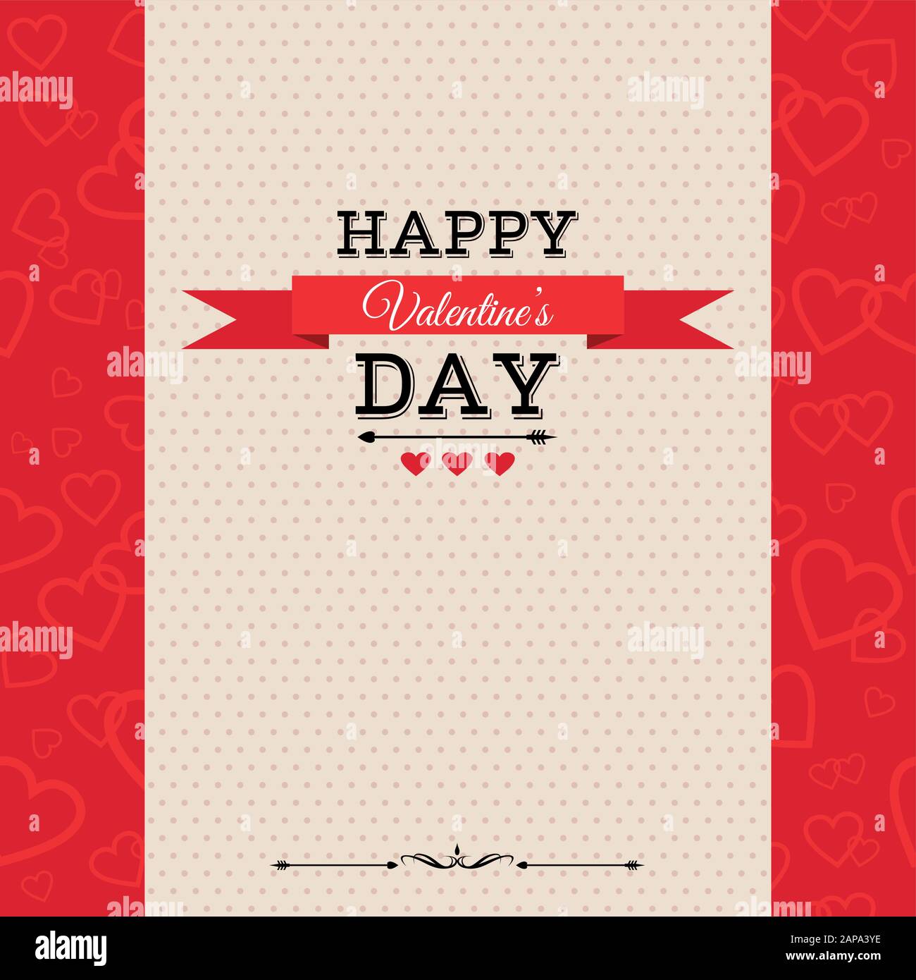 Valentine Day layout vector design Stock Vector