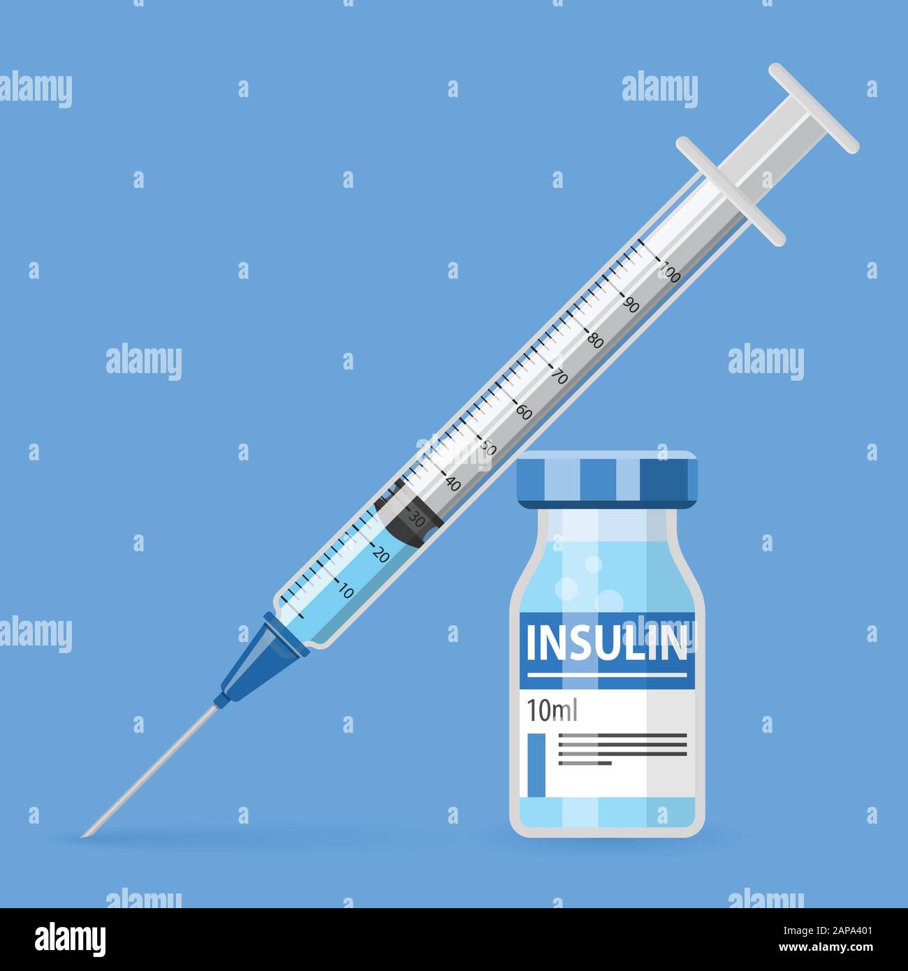 Plastic Medical Syringe and Vial Icon Stock Vector Image & Art - Alamy