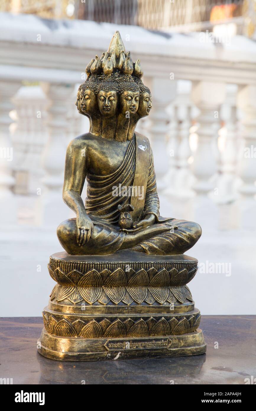 Thailand buddist statue statues Wat Suandok temple chiang Mai chiangmai Thailand Stock Photo
