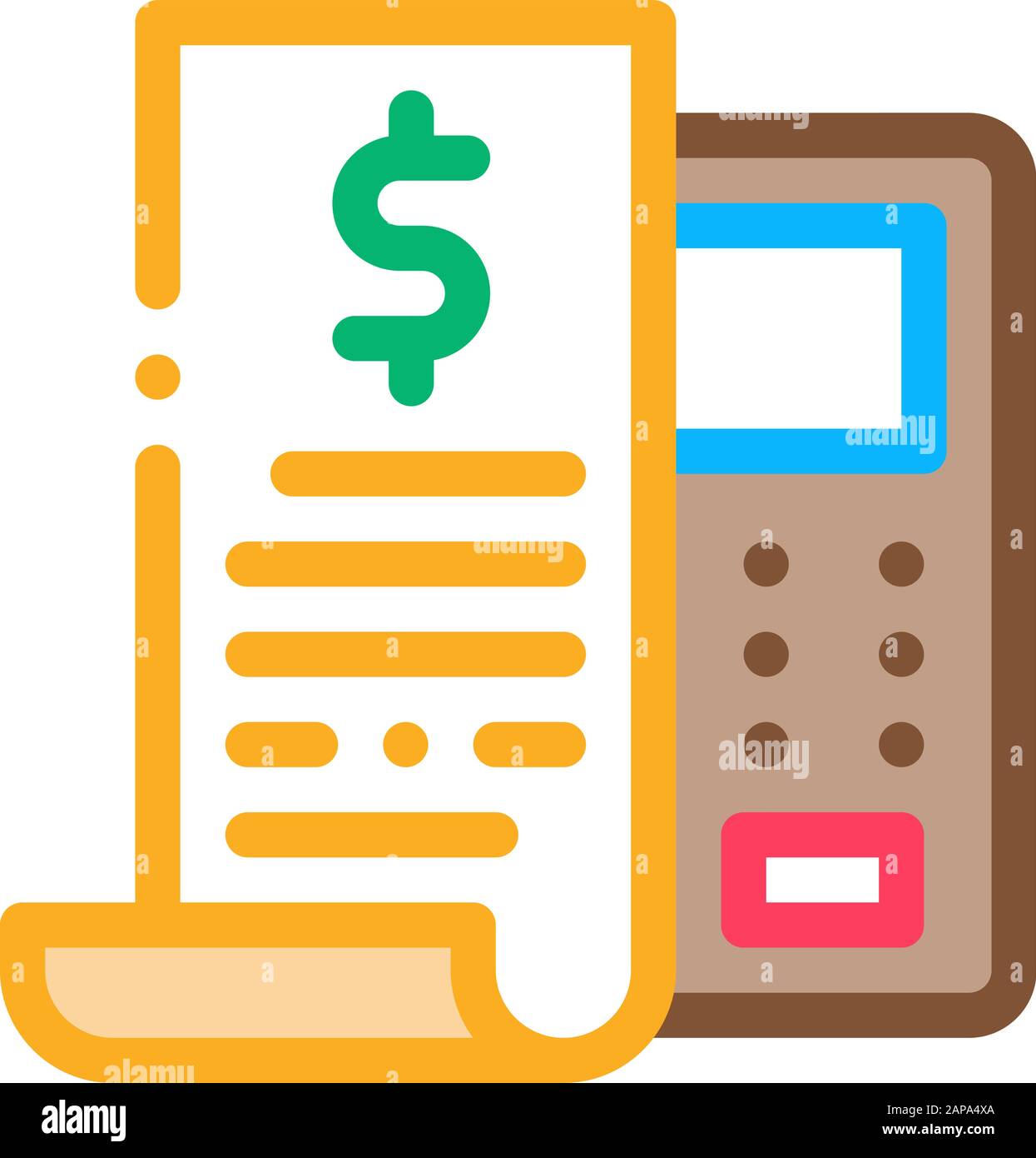Check Cash Device Icon Vector Outline Illustration Stock Vector Image ...