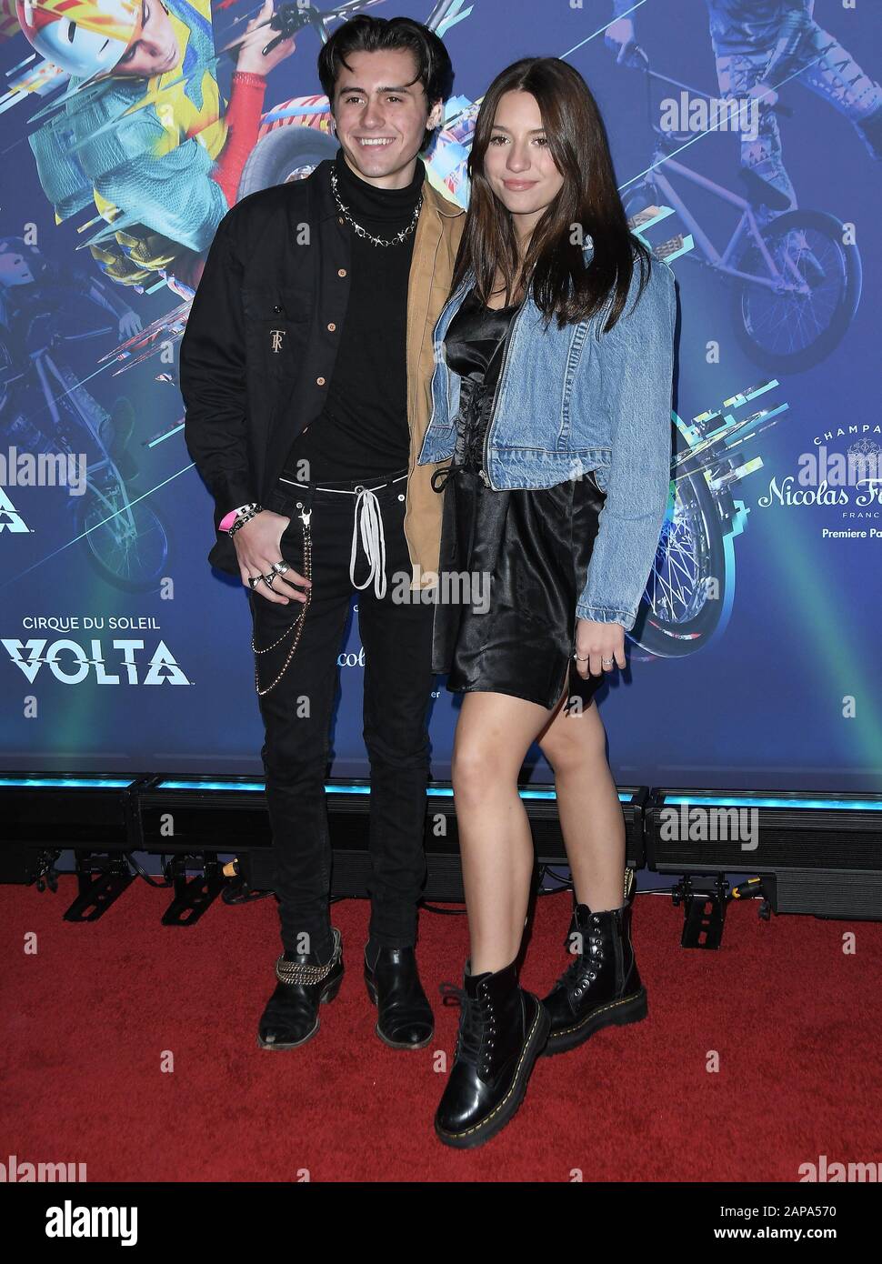 Los Angeles, USA. 21st Jan, 2020. (L-R) Isaak Presley and Mackenzie