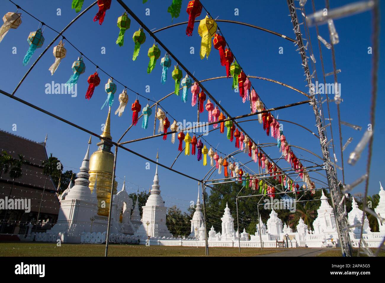 Wat Suandok temple hiang Mai chiangmai Thailand Thai Asia asian Stock Photo