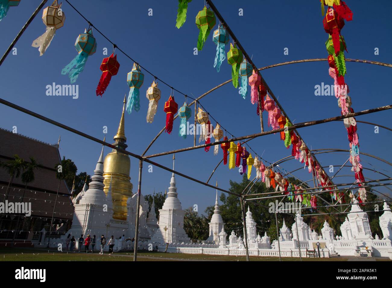 Wat Suandok temple Chiang Mai chiangmai Thailand Thai Asia asian Stock Photo
