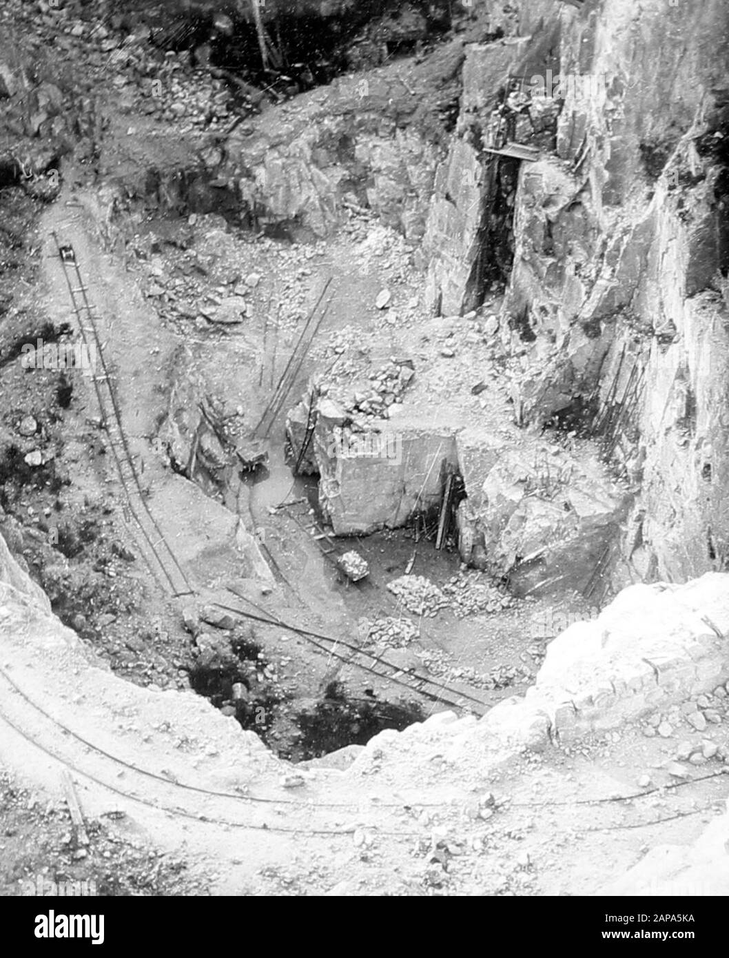 China clay pit cornwall Black and White Stock Photos & Images Alamy