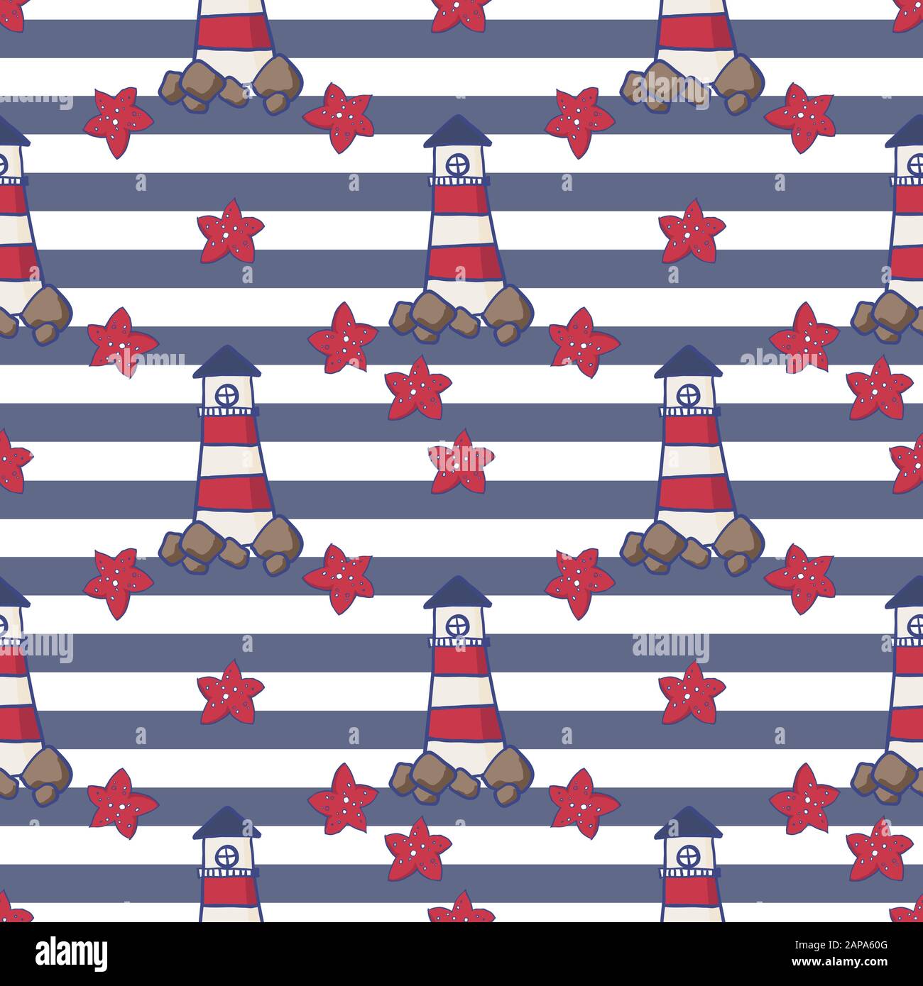 Vector illustration of the sea animals and others. Beautiful sea colors ...