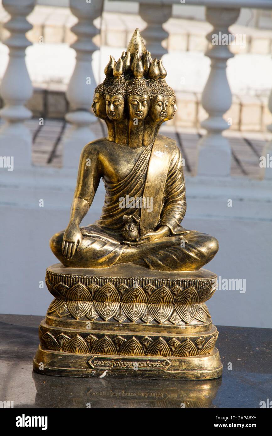 Thailand buddhist statue art historical ancient Wat Suandok temple Thailand Thai A Stock Photo