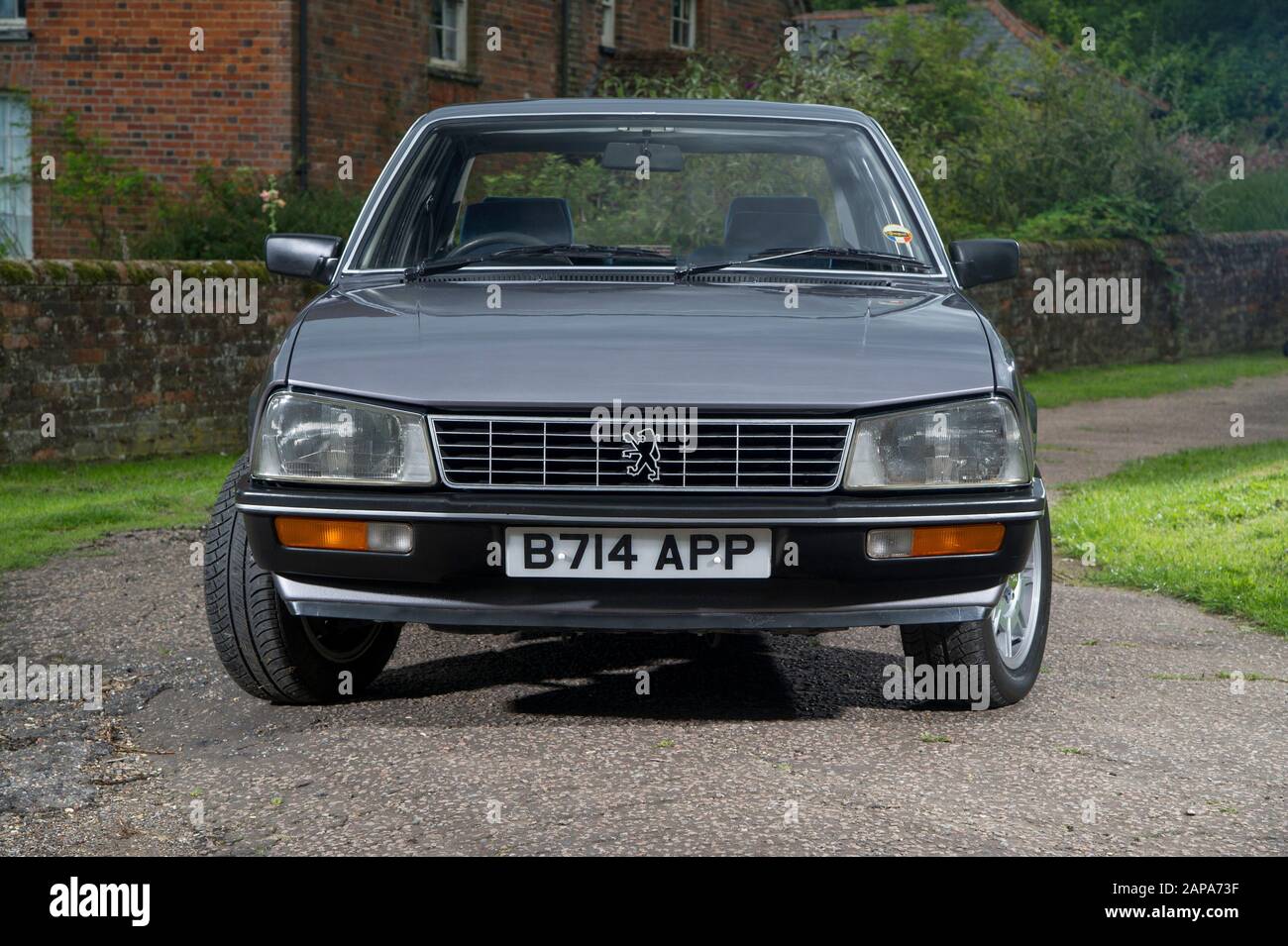 1985 Peugeot 505 GTi classic French fast saloon car Stock Photo