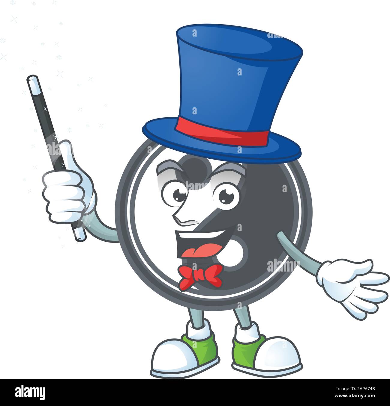 A picture of yin yang performance as a Magician Stock Vector Image ...