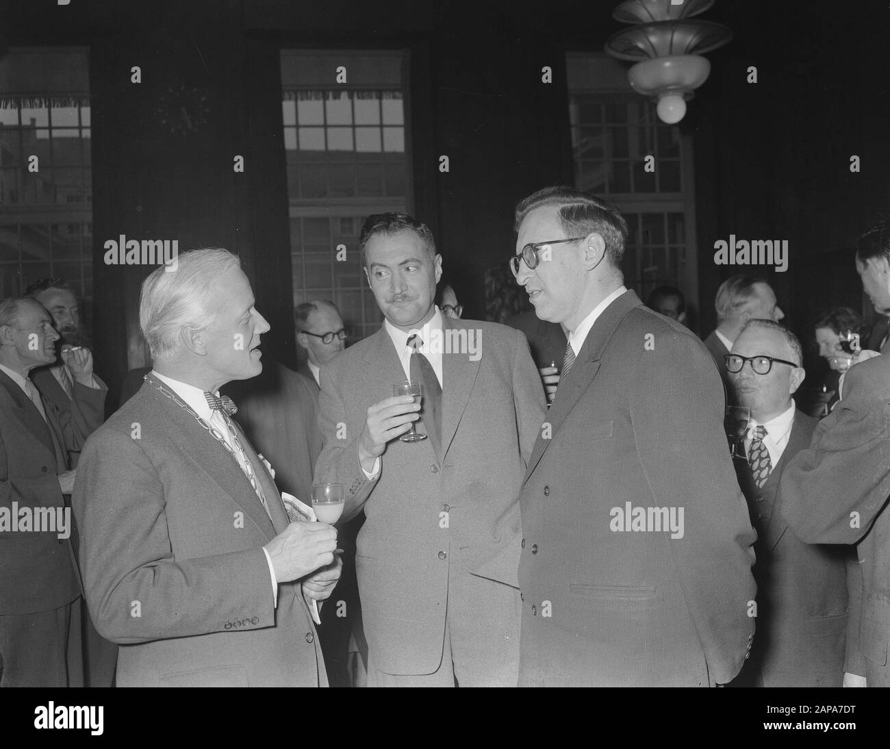 Mayor receives chess tournament Black and White Stock Photos & Images ...