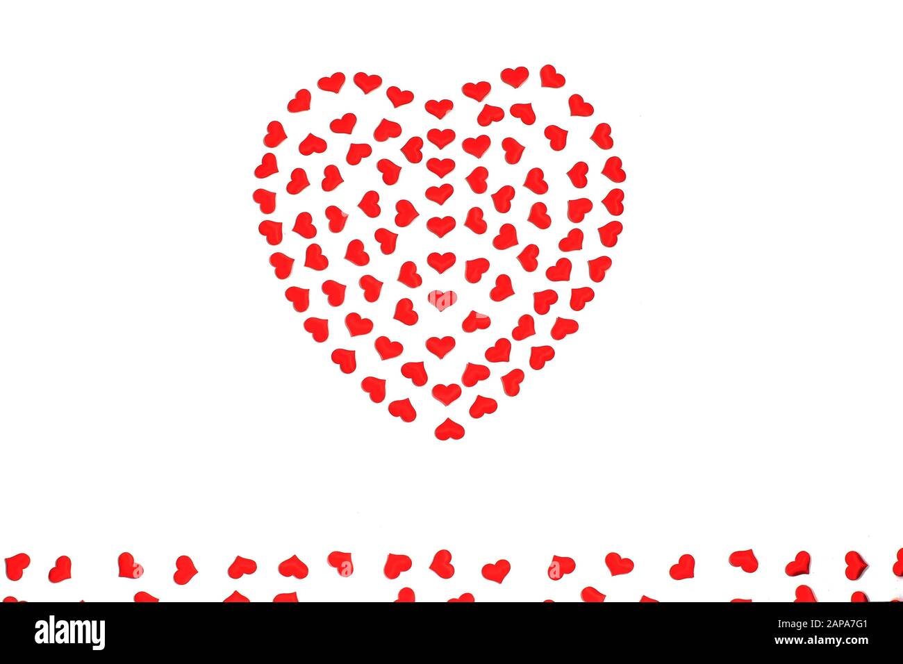 Valentines day red heart isolated on white Background. Holidays ...