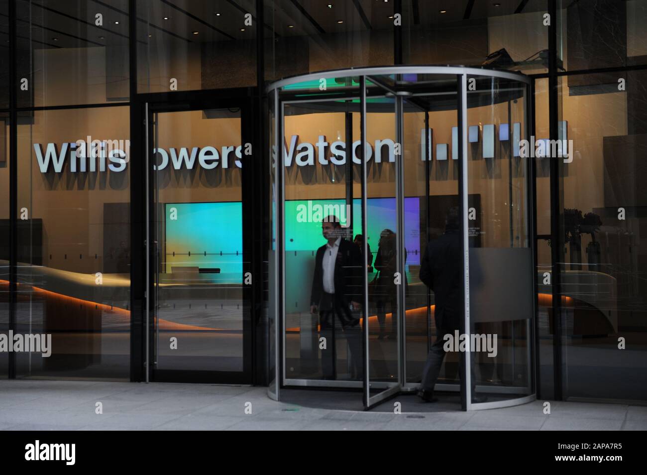 The London Headquarters of Willis Towers Watson on Lime Street in London, England Stock Photo