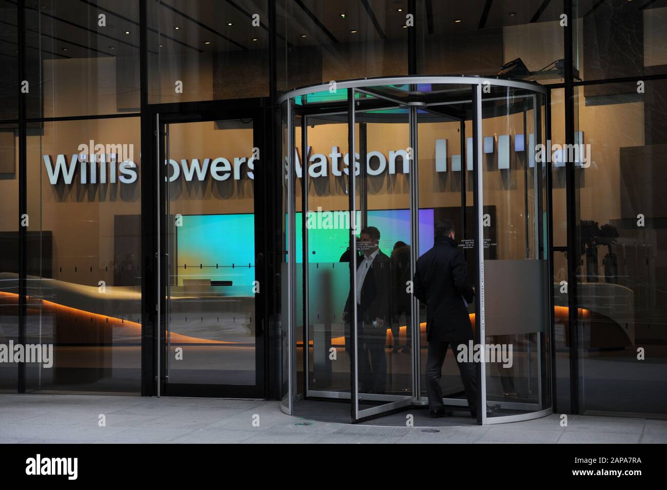 The London Headquarters of Willis Towers Watson on Lime Street in London, England Stock Photo