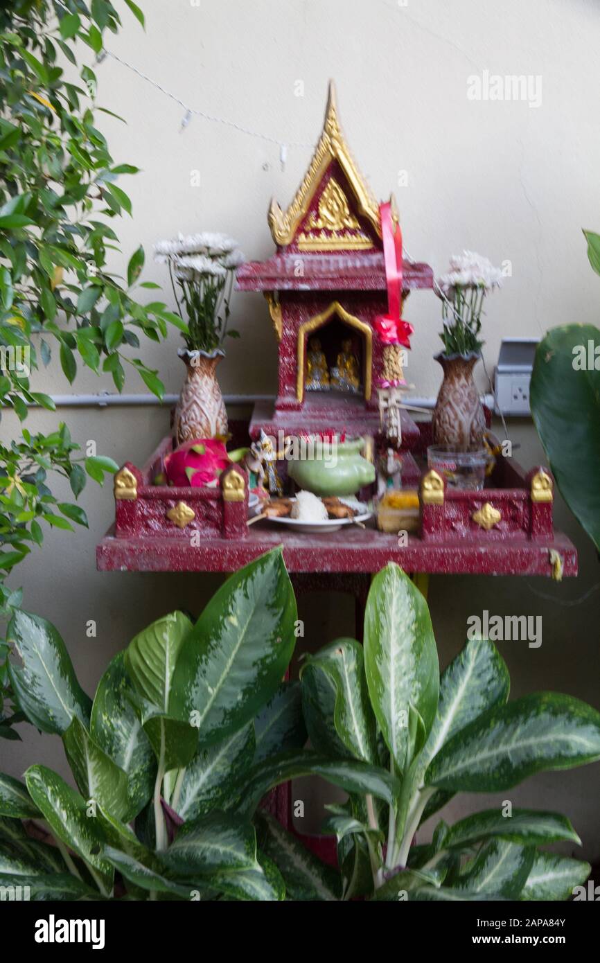 chiang Mai Thailand altar Thai Asia asians asiatic travels trav Stock Photo