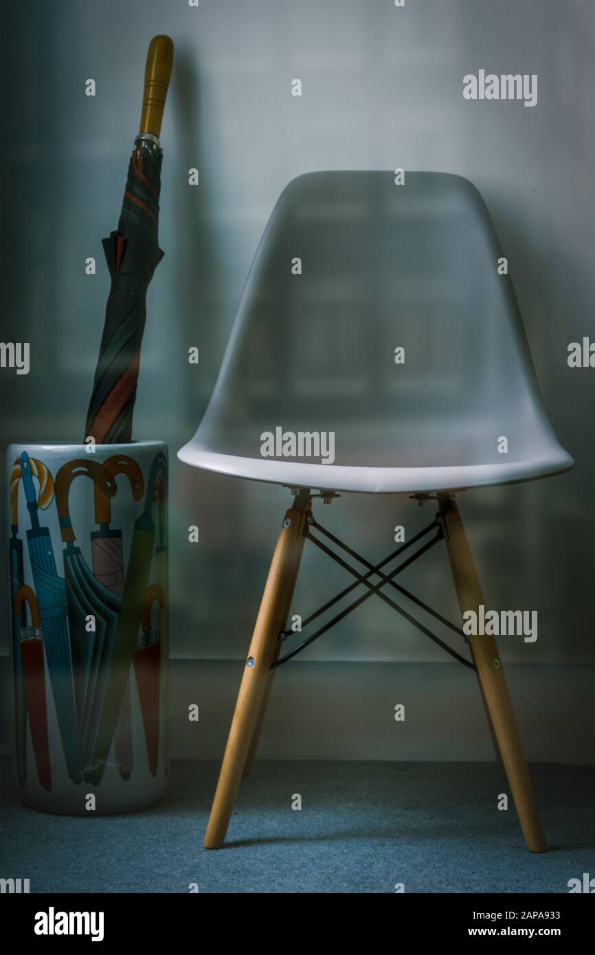 Reception area of a high street office Stock Photo