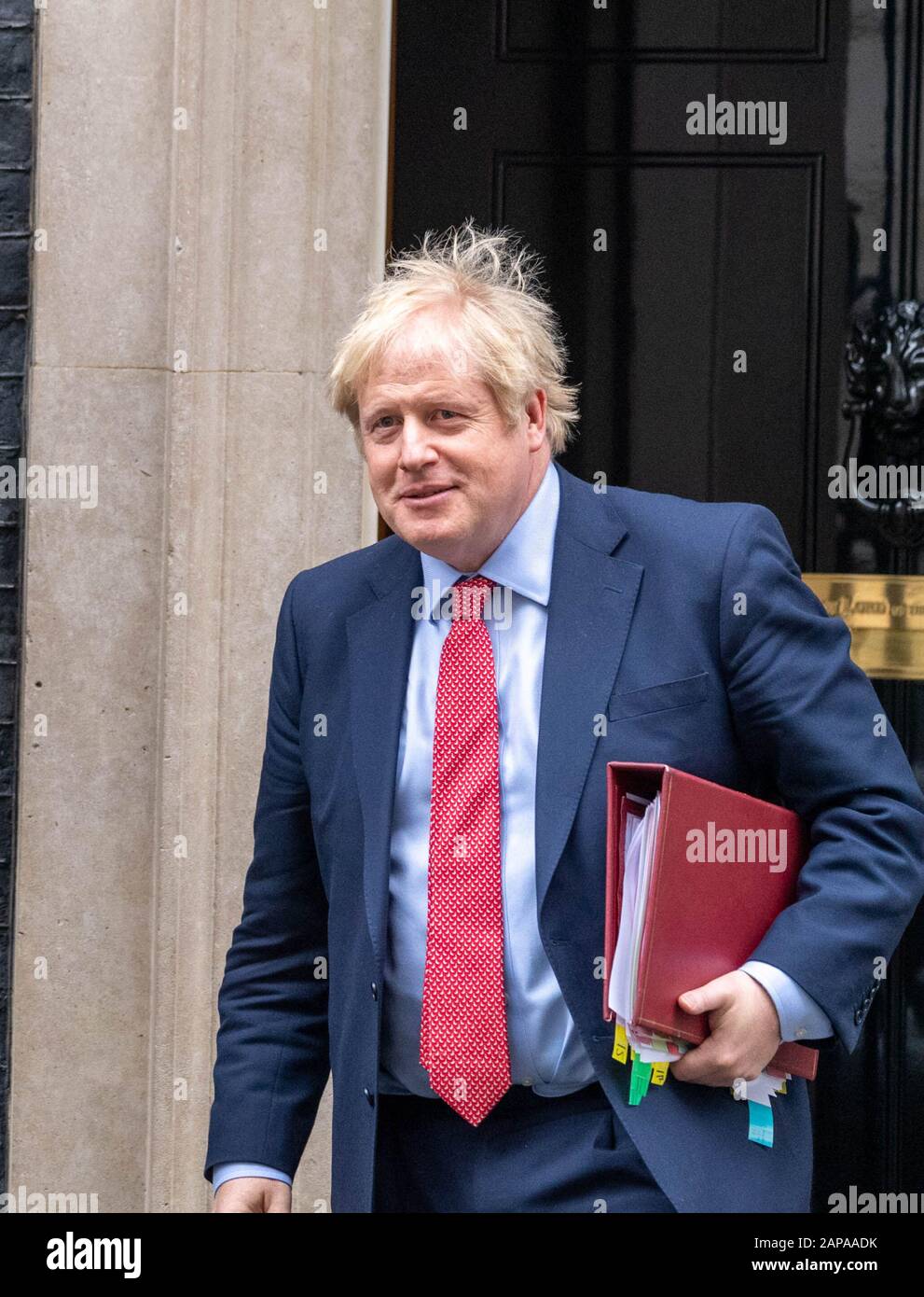 London, UK. 22nd Jan, 2020. Boris Johnson MP PC Prime Minister leaves 10 Downing Street, London Credit: Ian Davidson/Alamy Live News Stock Photo