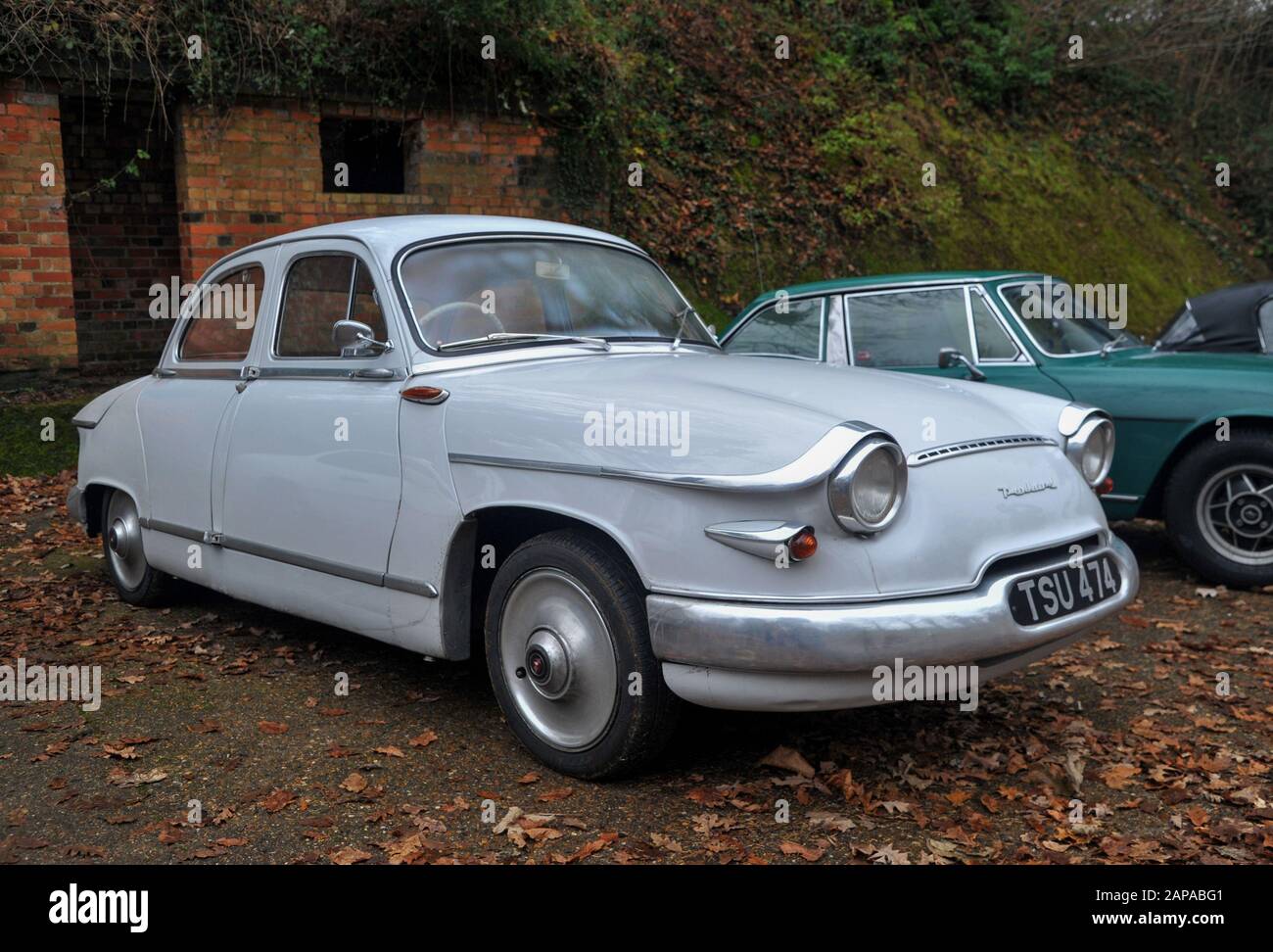 Brooklands New Years Day classic car meeting,  2015. Panhard Stock Photo