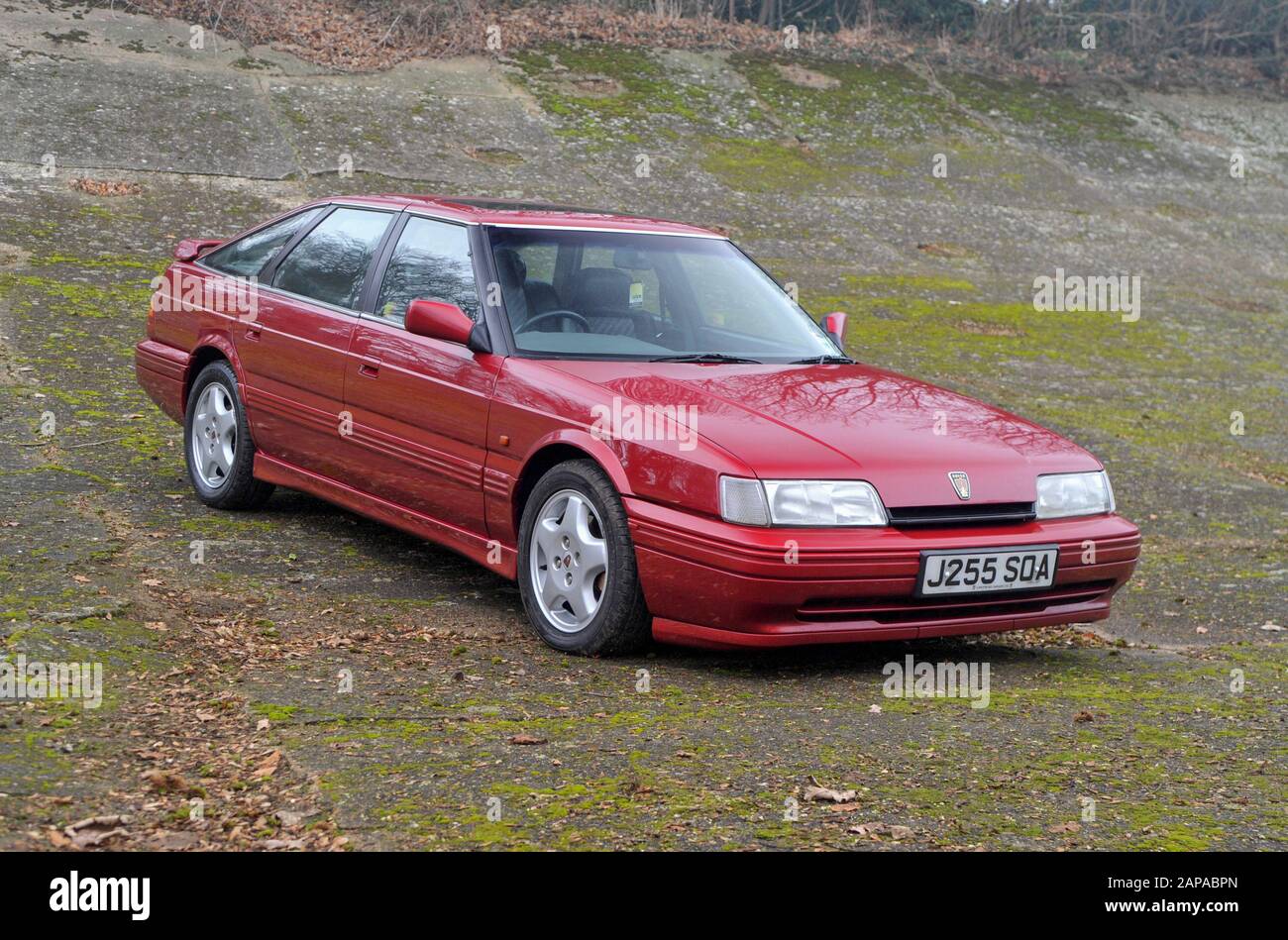 Brooklands New Years Day classic car meeting,  2015. Rover 800 Stock Photo