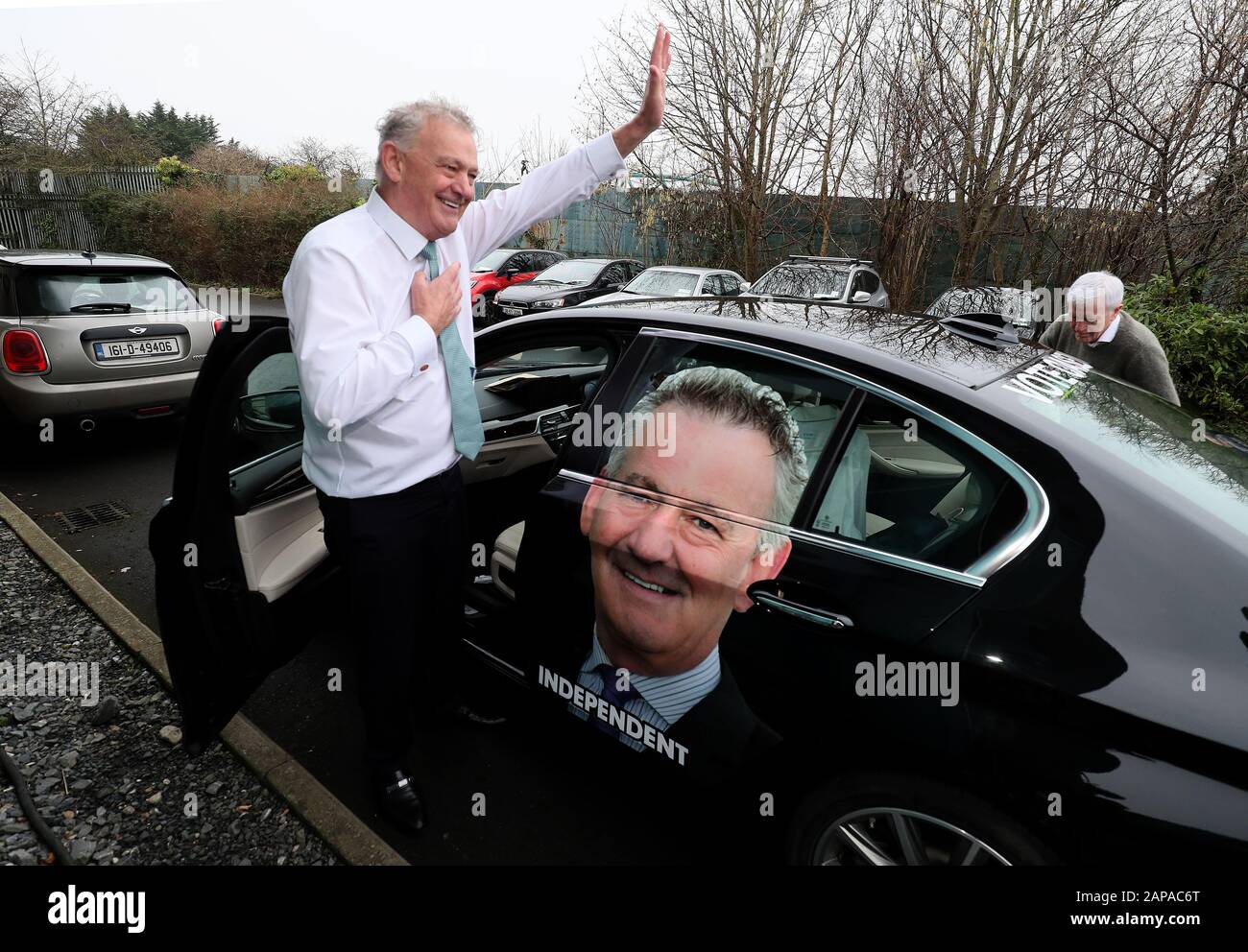 Former presidential candidate Peter Casey arrives to hand in his nomination papers at the offices of the Dublin County Returning Officer in Finglas, Dublin. Casey will run for election against Taoiseach Leo Varadkar in his Dublin West constituency, while also running in Donegal. Stock Photo