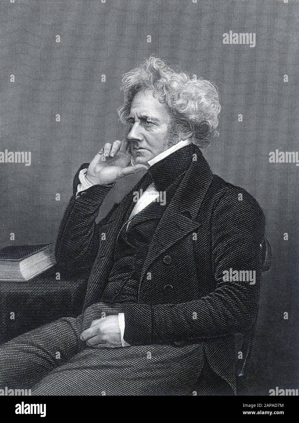 JOHN HERSCHEL (1792-1871) English astronomer, chemist, inventor, mathematician Stock Photo
