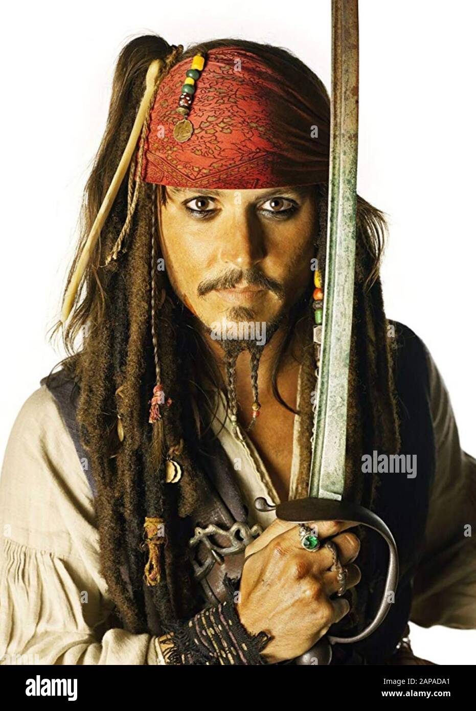 PIRATES OF THE CARIBBEAN: THE CURSE OF THE BLACK PEARL 2003 Buena Vista film with Johnny Depp Stock Photo