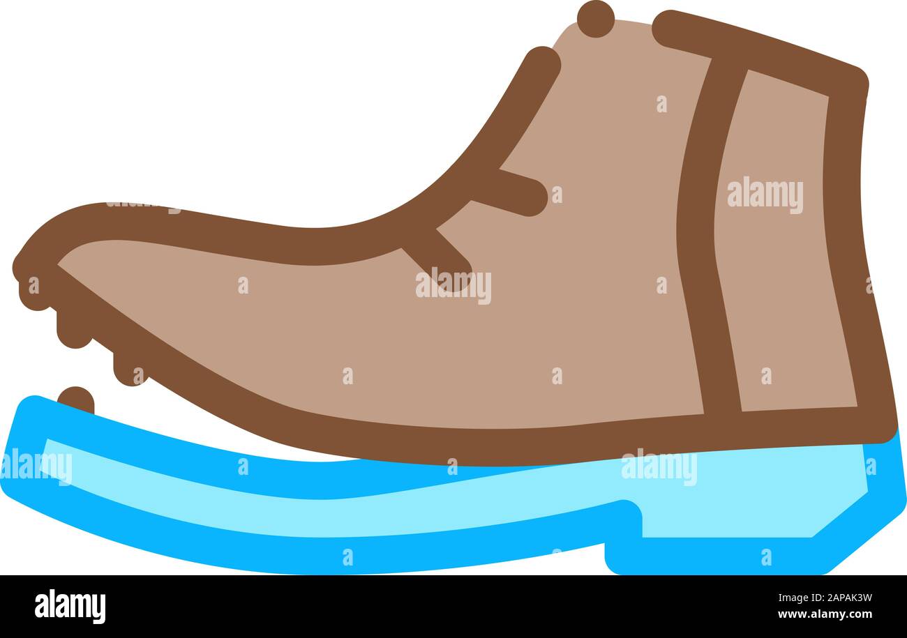 Shoe Torn Sole Icon Vector Outline Illustration Stock Vector Image ...