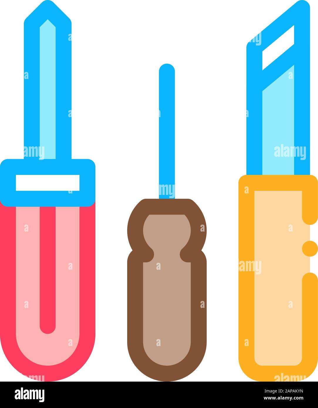 Shoe Repair Tools Icon Vector Outline Illustration Stock Vector Image ...