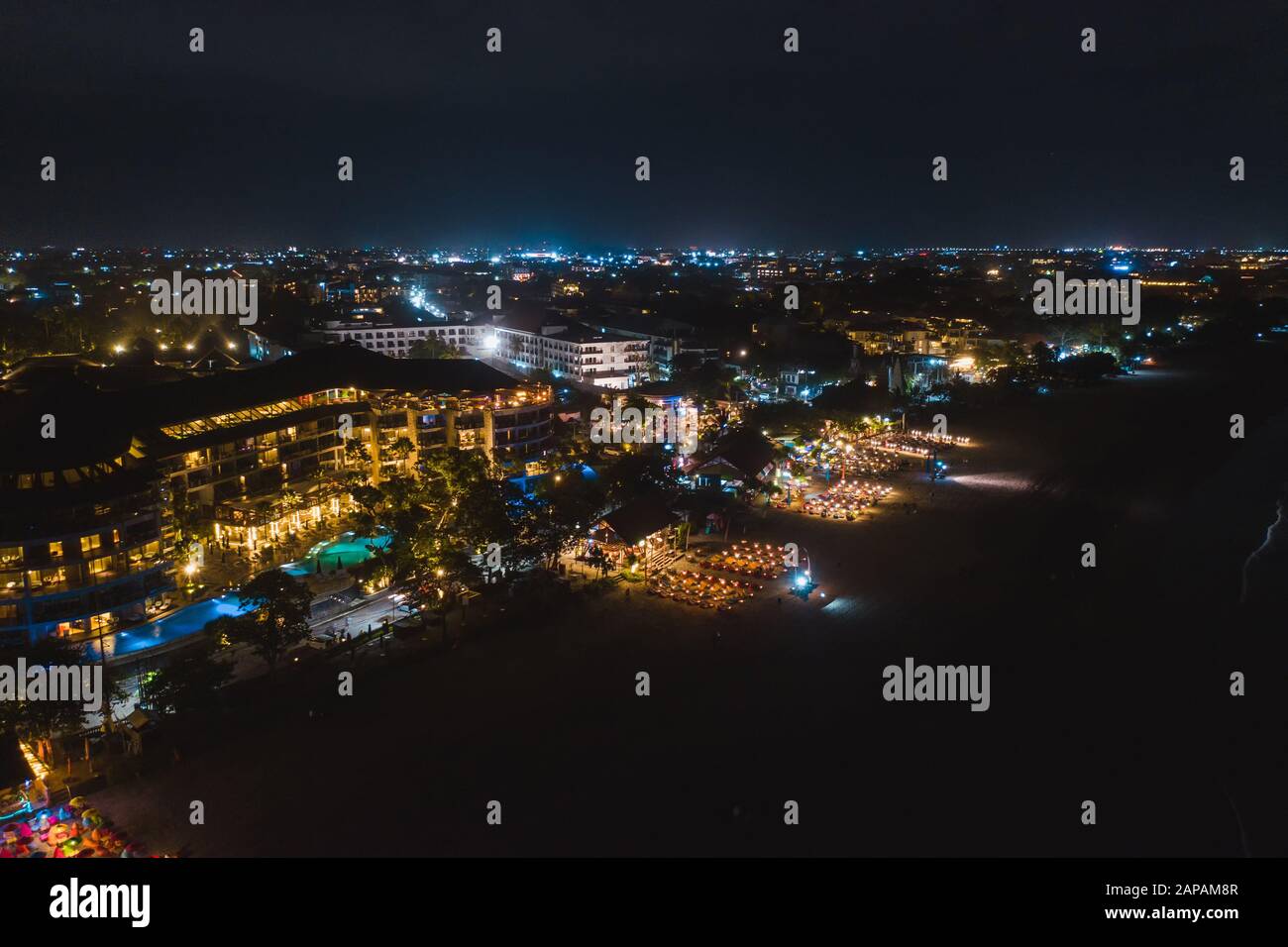 Bali beach night Stock Photo - Alamy