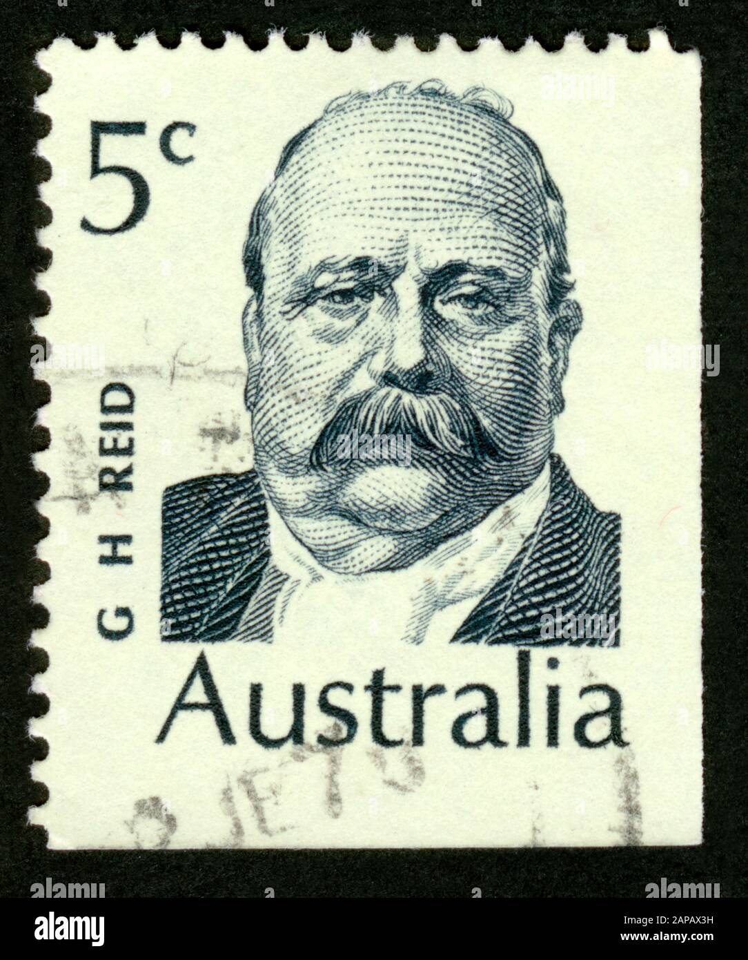 Stamp print in Australia,Reid Stock Photo Alamy