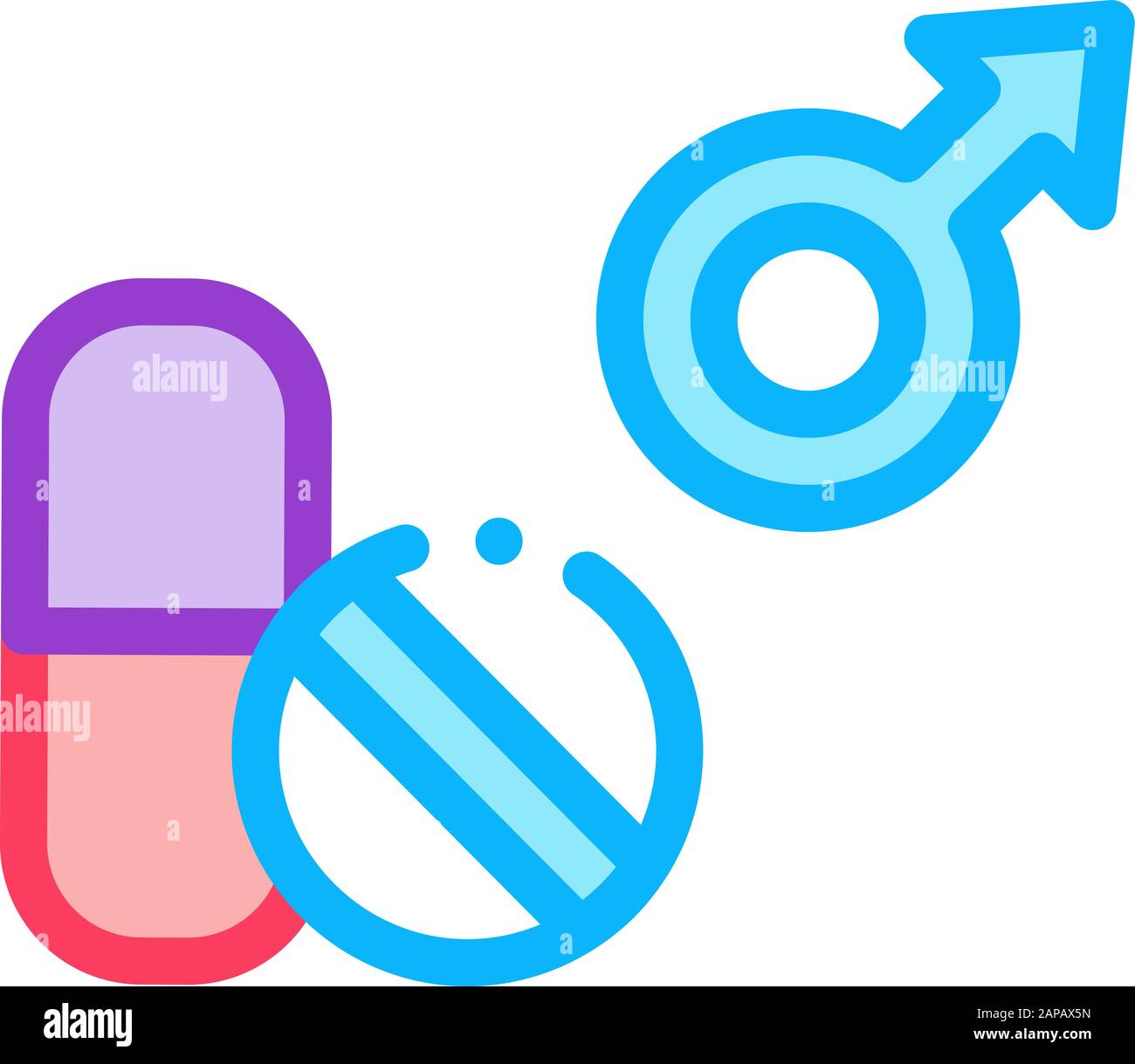 Pills Man Power Icon Vector Outline Illustration Stock Vector Image ...