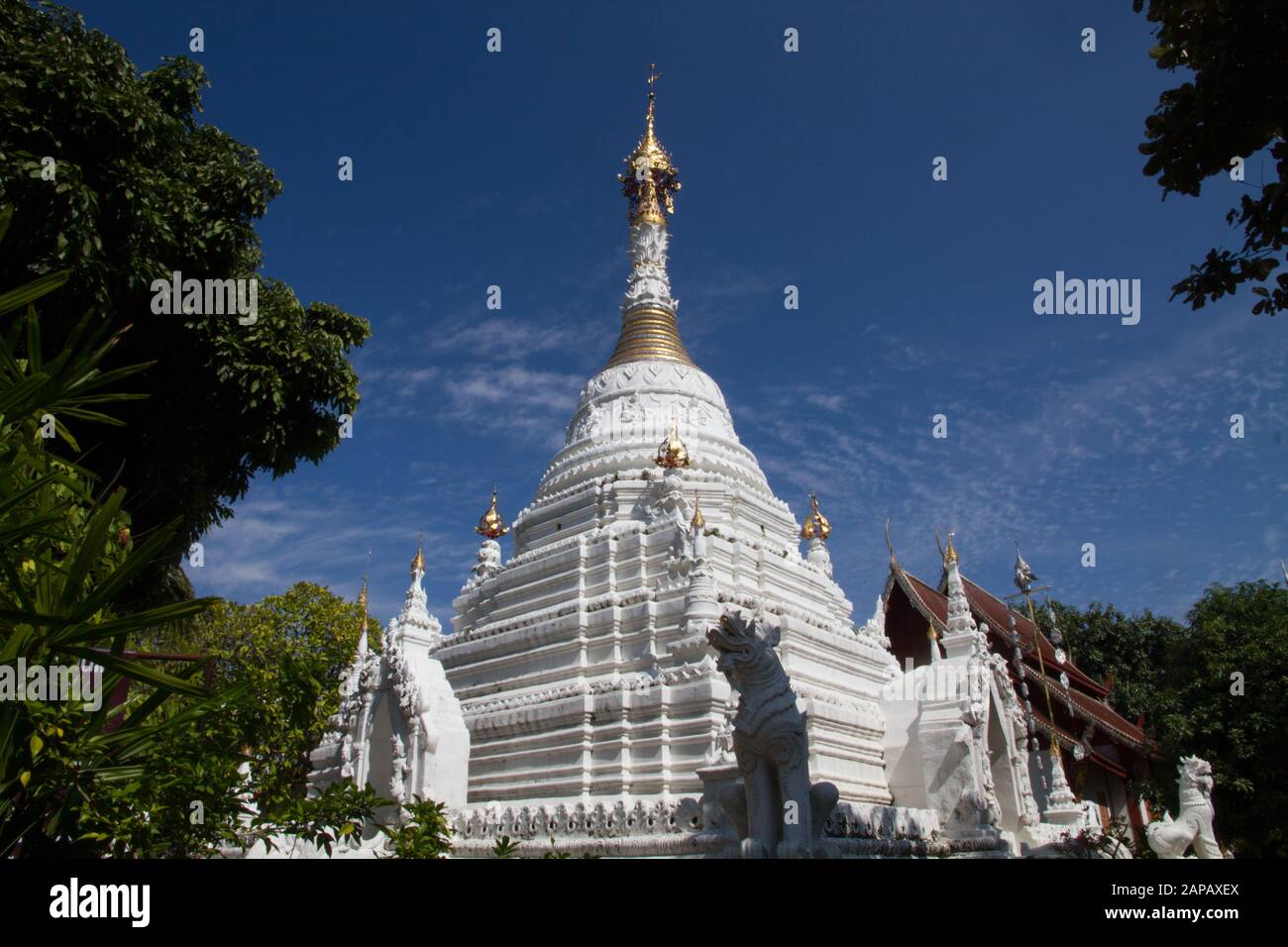 Chiang Mai, Buddhist Temple Mahawan temple, Thailand Asia Stock Photo