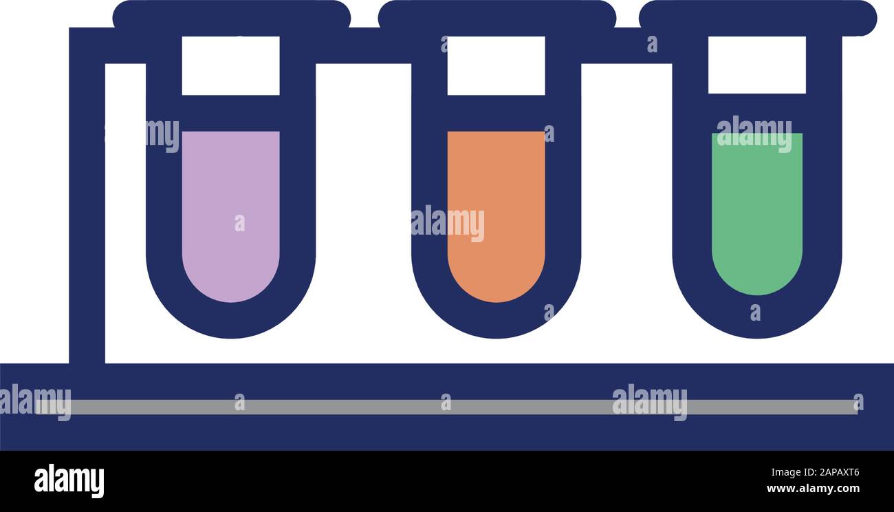 medical tubes test laboratory icon Stock Vector Image & Art - Alamy